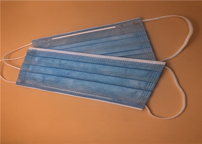 Blauw het Gezichtsmasker van Kleuren Beschikbaar Earloop Drie Laag niet die met Neusbar wordt geweven