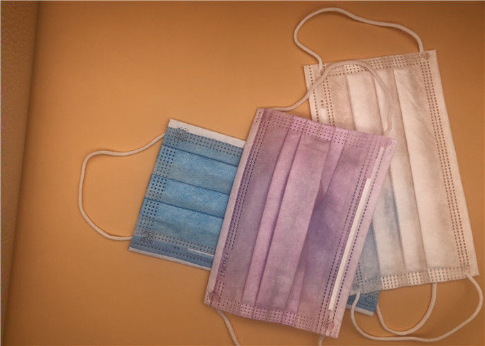 3 vouw Beschikbaar Medisch Masker Geen Blauwe Kleur van Hypoallergenic van Glasvezels